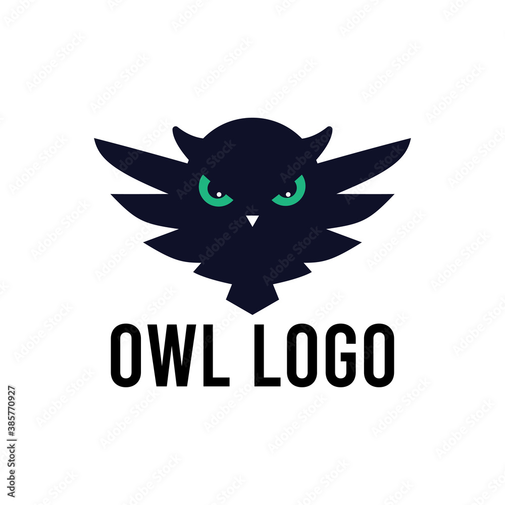 Owl logo icon vector template. Owl logo icon vector template.