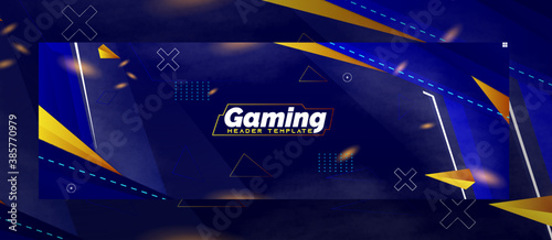 Abstract Gaming Header Banner Background