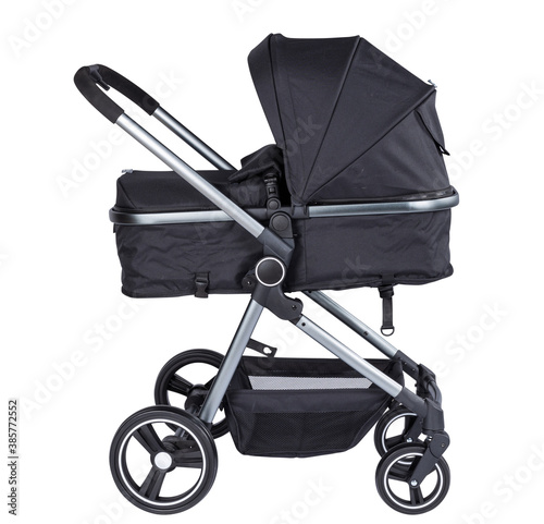 black baby pram stroller photo