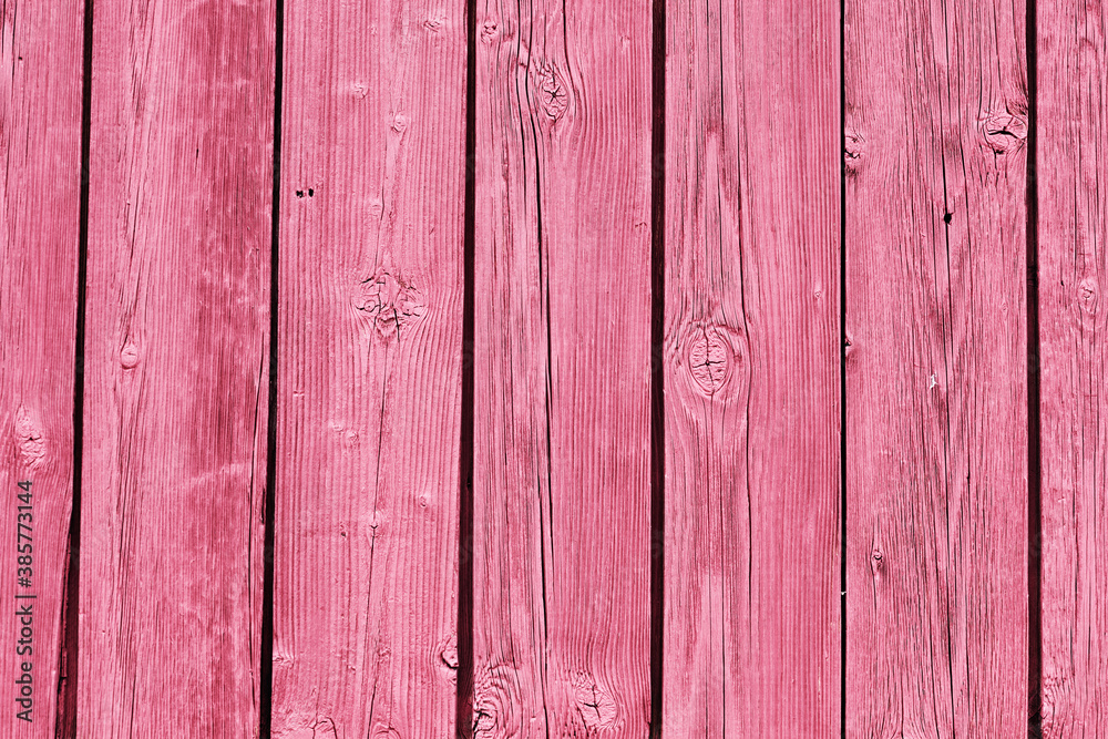 Fototapeta premium faded boards painted red. old wood texture background, vintage style