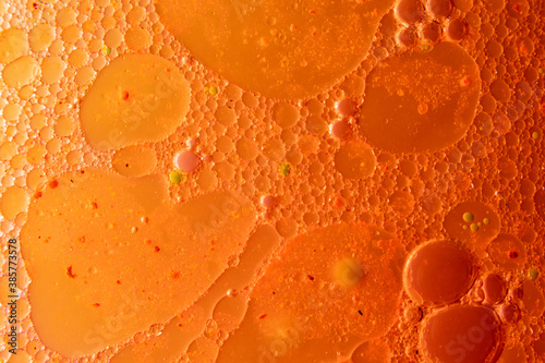 Pollution fluids. Series of photographs of particles, bubbles and fluids. Abstract backgrounds. Simulation of organic structures and pollution. Macro photography. Backgrounds for presentations.