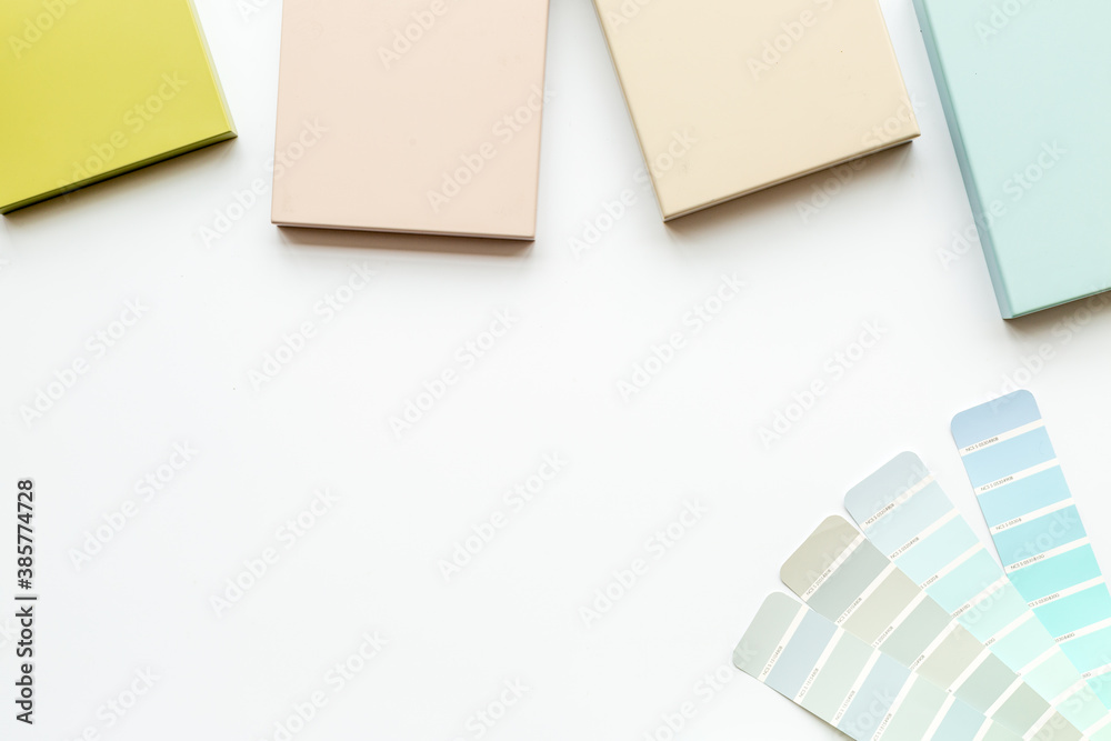 Selection of ceramic stoneware and marble wooden samples for designer interior Selection of ceramic stoneware and marble wooden samples for designer interior