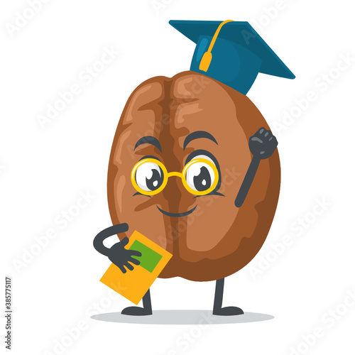 vector illustration of coffee mascot or character