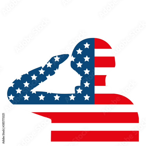 usa military soldier man design, armed forces patriotic american patriotism army war and service theme Vector illustration