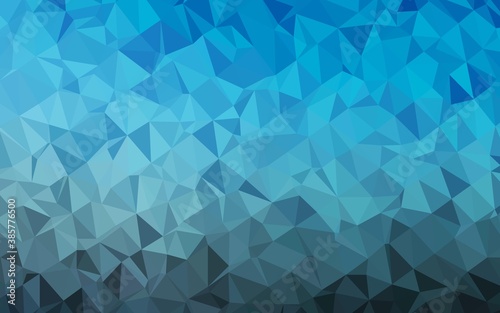 Light BLUE vector abstract polygonal layout.