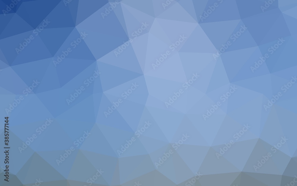 Light BLUE vector triangle mosaic template. Light BLUE vector triangle mosaic template.