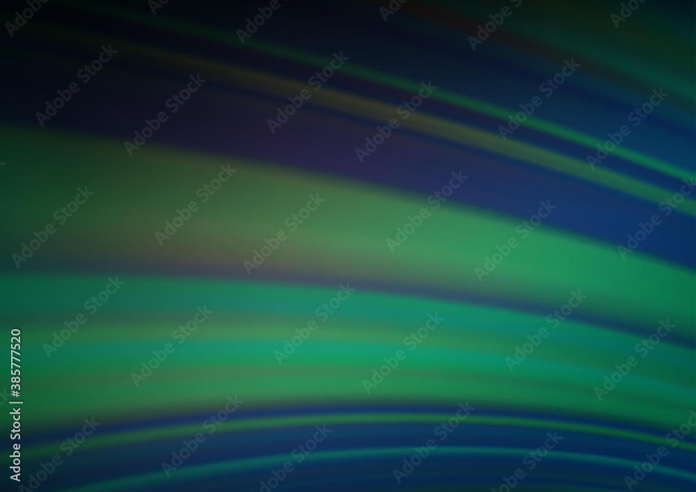 Dark Blue, Green vector blur pattern.
