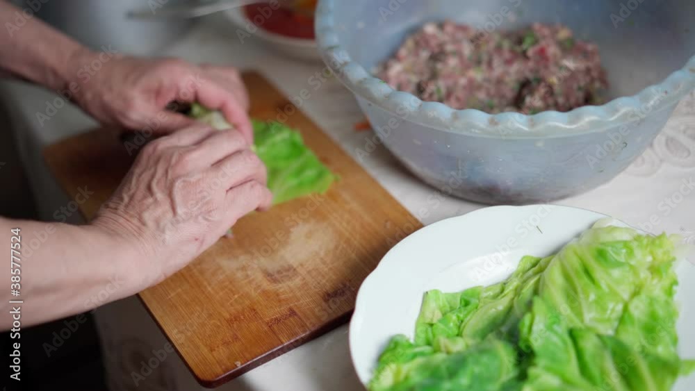 Cabbage rolls, from cabbage leaves and minced meat Cabbage rolls, from cabbage leaves and minced meat