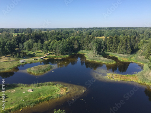 Kirkilai lakes near Birzai, Lithuania