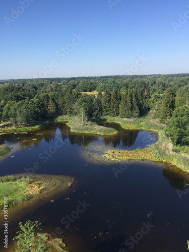 Kirkilai lakes near Birzai, Lithuania photo