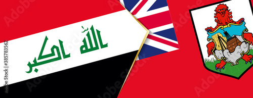 Iraq and Bermuda flags, two vector flags.