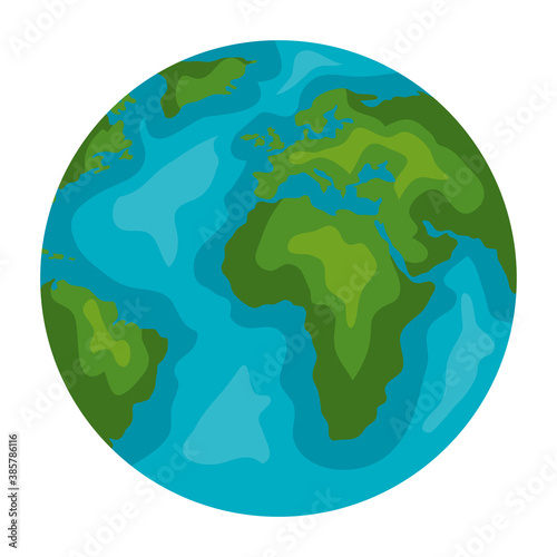 World sphere design, Planet continent earth and globe theme Vector illustration