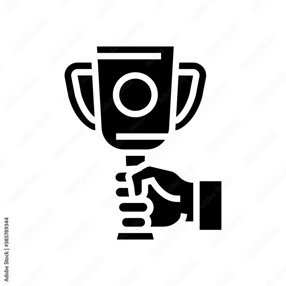 worker of month cup glyph icon vector. worker of month cup sign. isolated contour symbol black illustration worker of month cup glyph icon vector. worker of month cup sign. isolated contour symbol black illustration