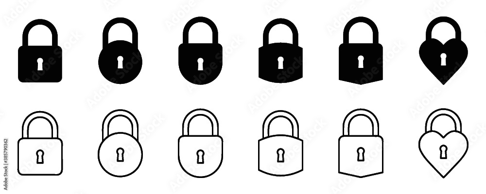Lock Icon Pack Vector
Lock Icon Pack Vector