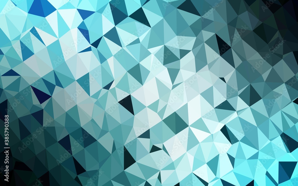 Obraz premium Light BLUE vector low poly cover.