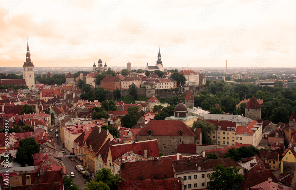 The City Tallinn, Estonia, baltic States in Europe