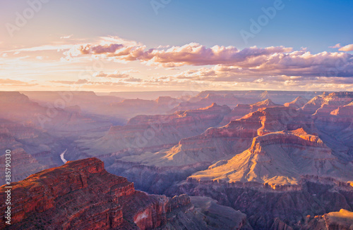 View from the South Rim of the Grand Canyon National Park, United States of America, USA
