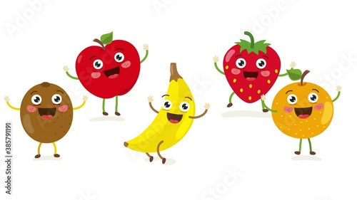 Happy Funny Cartoon Animals Dancing