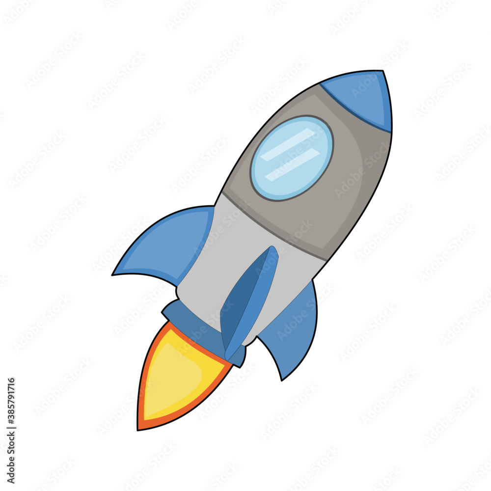 Vector emoticon illustration of a space rocket
Vector emoticon illustration of a space rocket