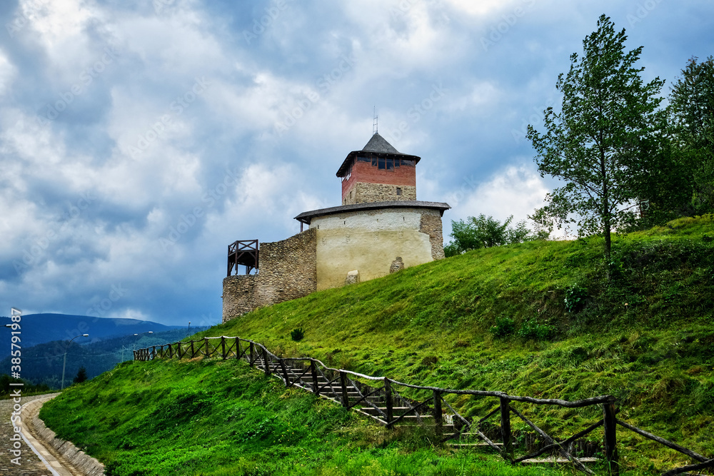 Small rural castle of Malaiesti in southern Transylvania