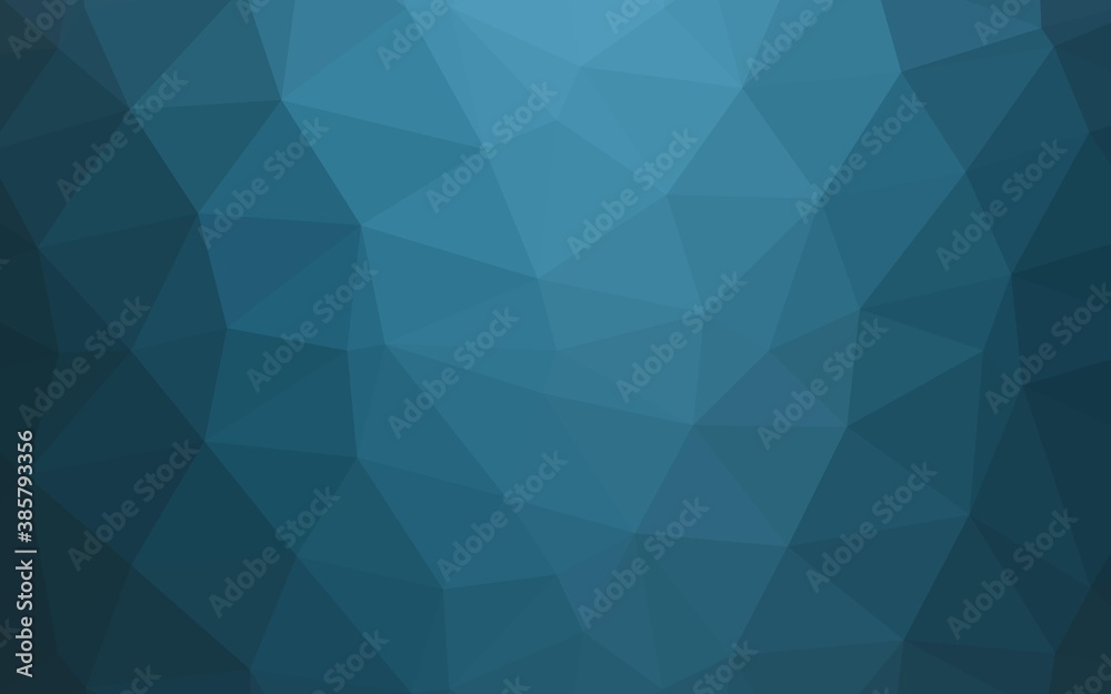 Light BLUE vector triangle mosaic cover. Light BLUE vector triangle mosaic cover.