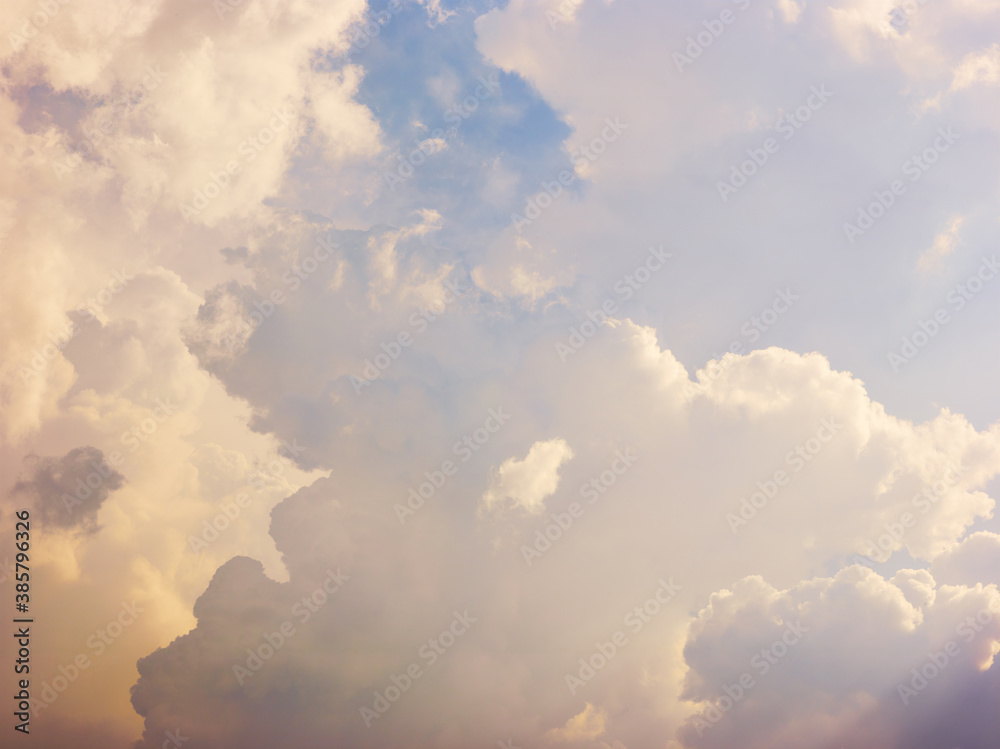 Cloudy evening sky. Nature background Cloudy evening sky. Nature background