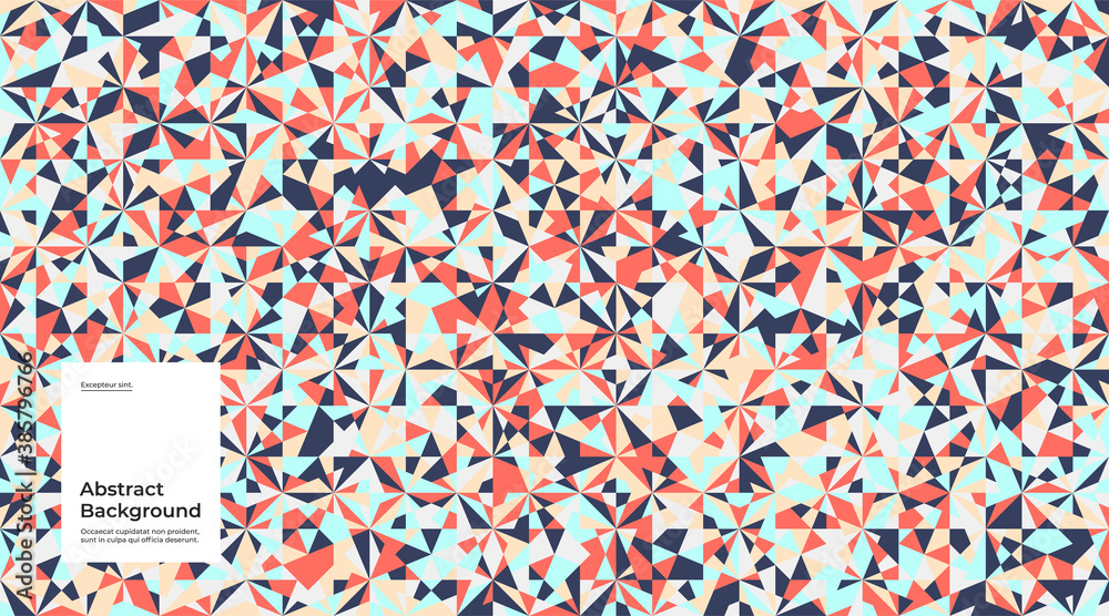Abstract background illustration. Seamless pattern. Flat geometric shapes. Eps10 vector.
