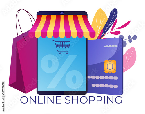 Online shopping. Customer acquisition marketing loyalty program