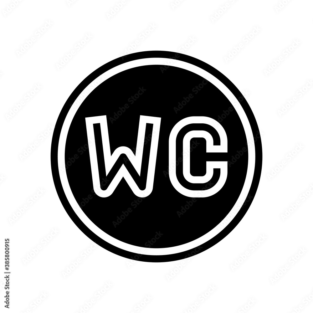 toilet sign glyph icon vector. toilet sign sign. isolated contour symbol black illustration