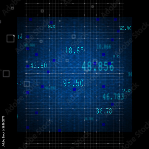 2D Digital Abstract Business Networking background 