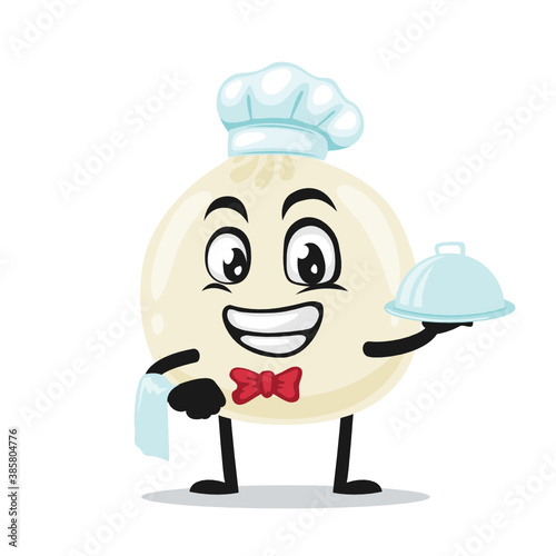 vector illustration of dimsum mascot or character