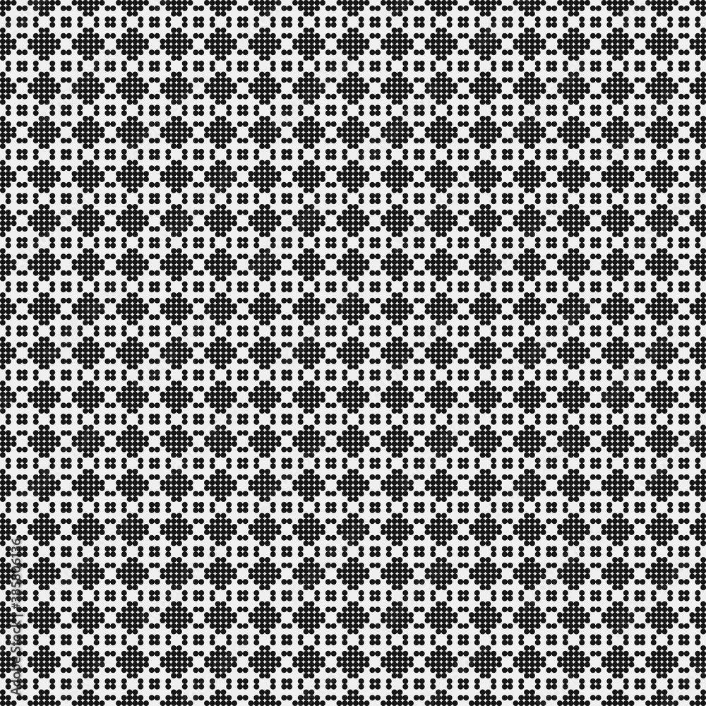 Abstract Cross Pattern Dots Logo generative computational art illustration