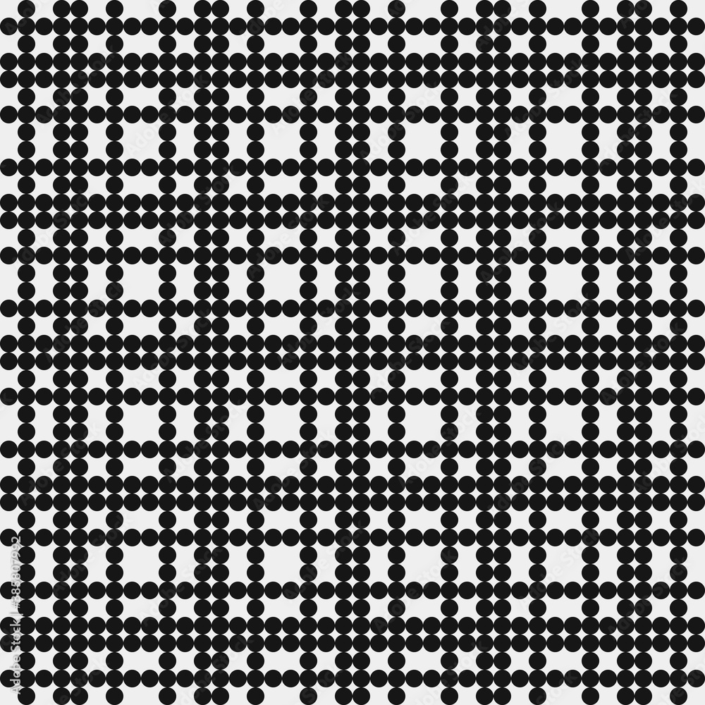 Abstract Cross Pattern Dots Logo generative computational art illustration