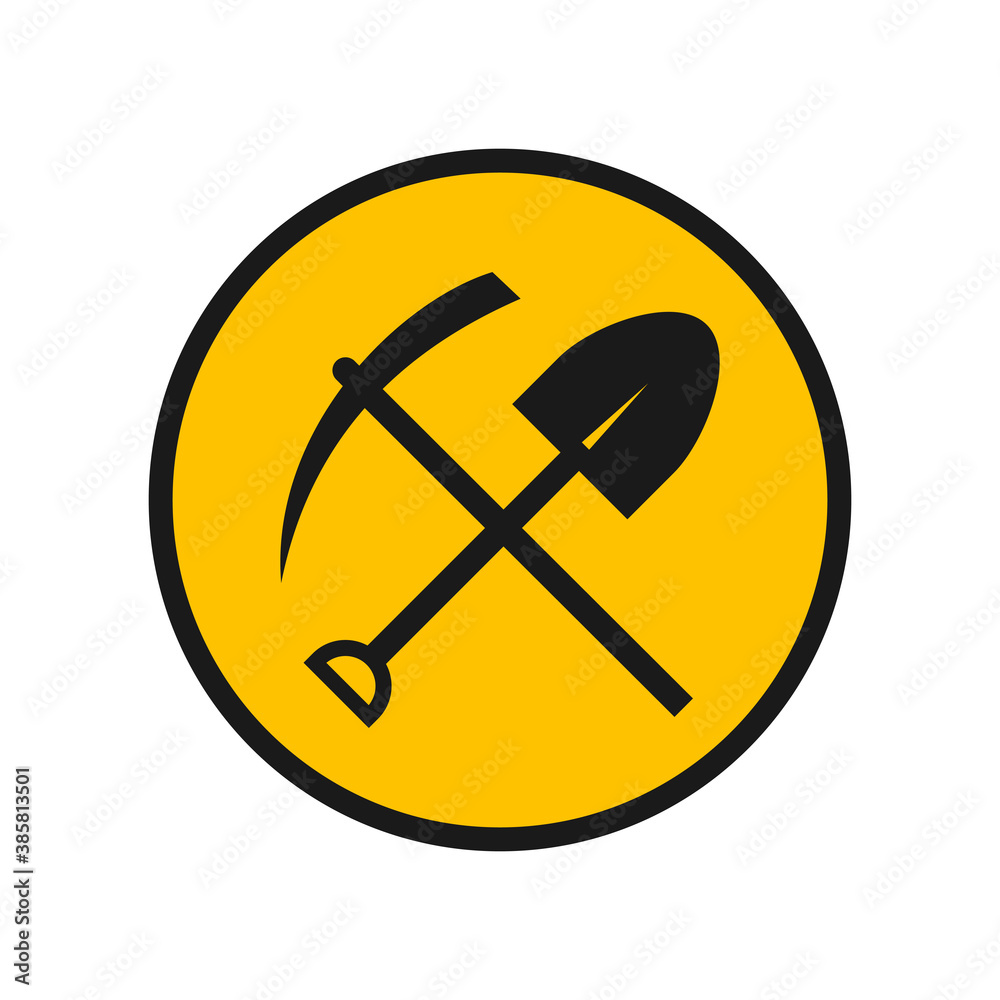 Mine tool sign Mine tool sign
