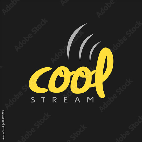 Creative design of cool stream symbol