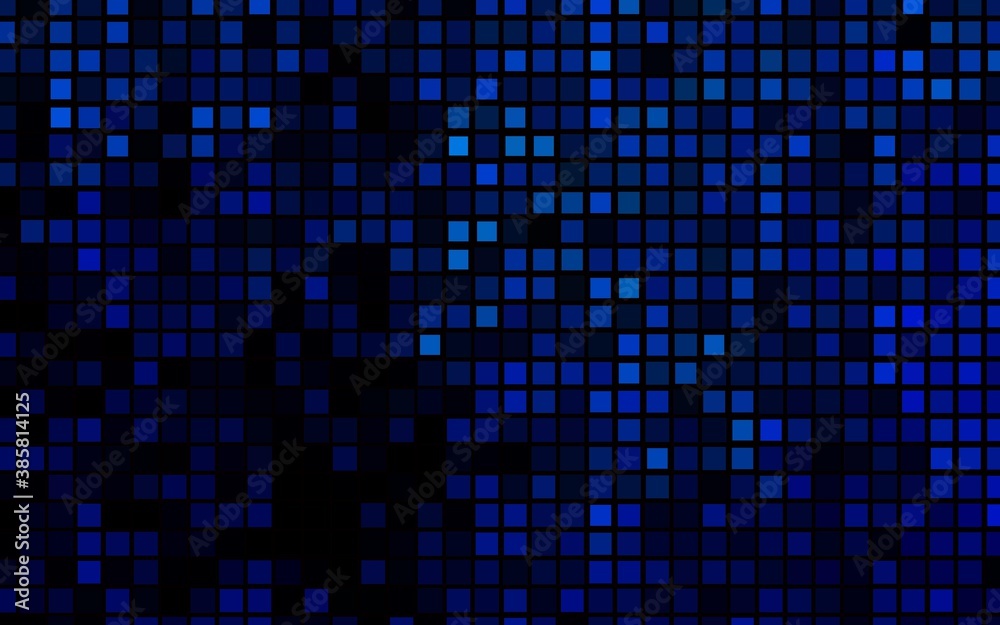 Dark BLUE vector pattern in square style.