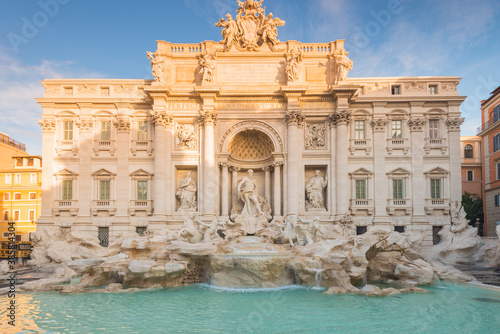 View of Trevi Fountain in Rome