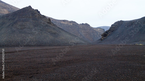 Desolate landscape from Askja caldera area, Iceland