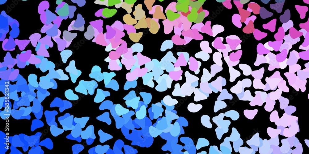 Dark blue, red vector backdrop with chaotic shapes. Dark blue, red vector backdrop with chaotic shapes.