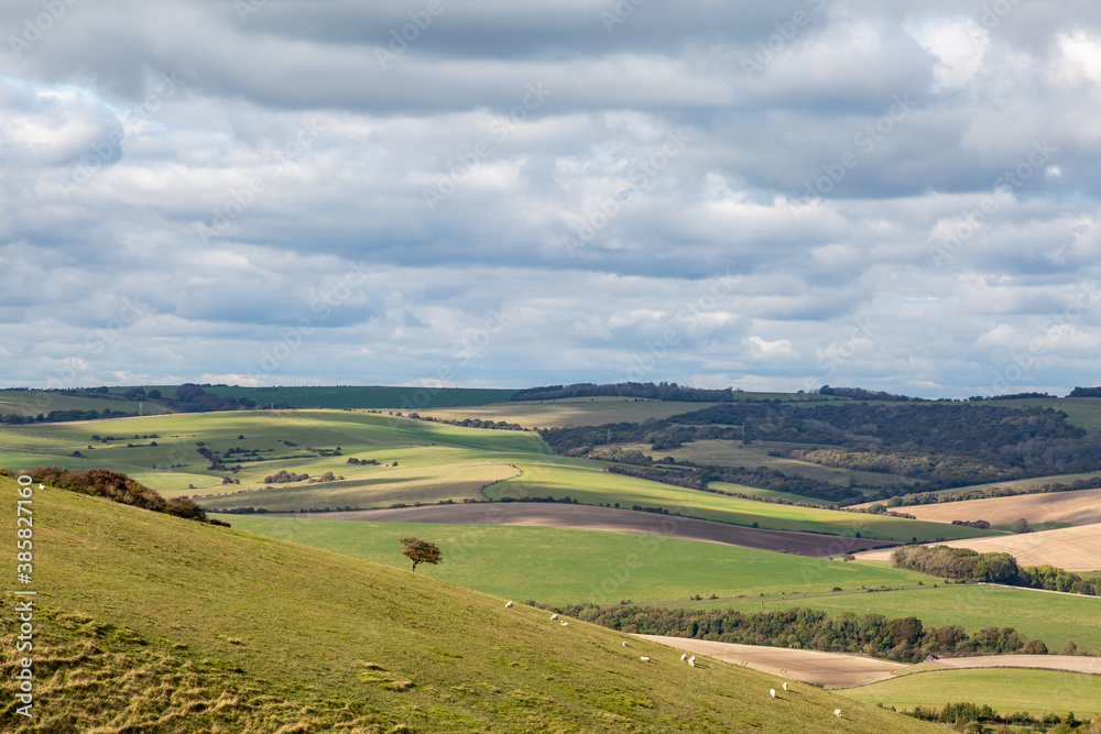 The View from Kingston Ridge in Sussex