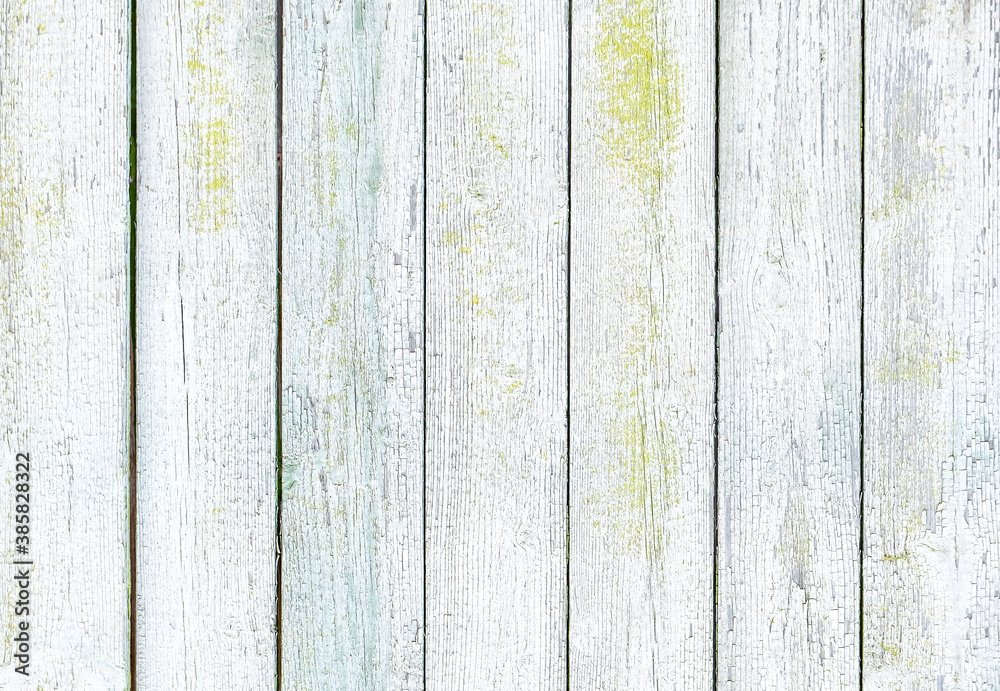 Fototapeta premium The texture of the wooden background is gray. Wooden background of old boards, wooden table top view. High quality photo