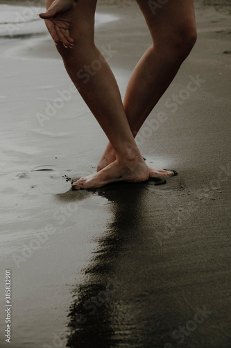 feet on the beach