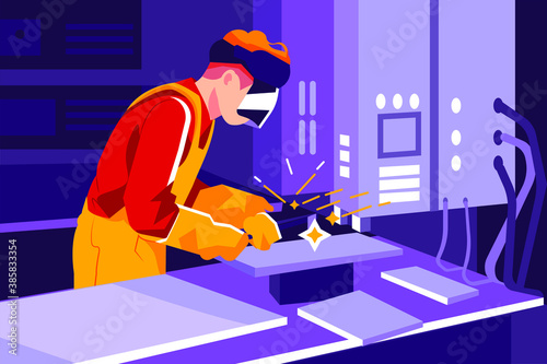Various Occupations Vector Illustration concept. Can use for web banner, infographics, hero images. Flat illustration isolated on white background.