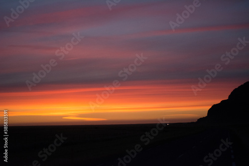 Sunset in Iceland