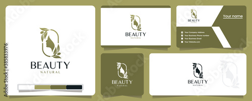 beauty women, elegant ,nature, minimalist ,logo design inspiration