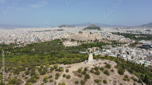 Wallpaper Mural Athen aus der Luft | Akropolis und die Stadt Athen von oben Torontodigital.ca