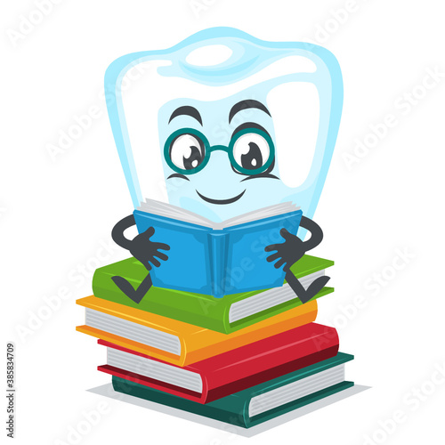 vector illustration of character or dental mascot