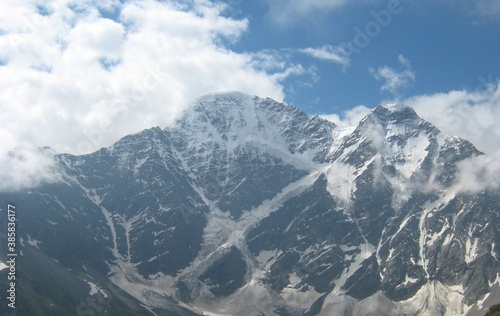 snow covered mountains