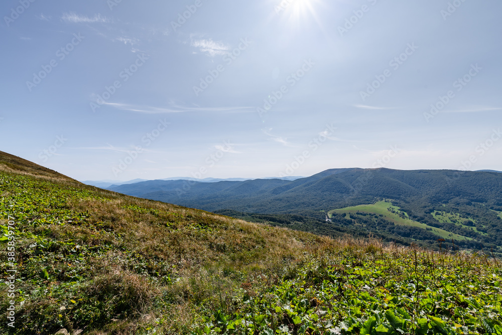view from the Bieszczady peaks