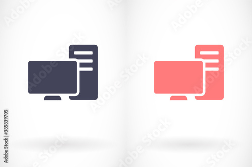 PC vector icon. lorem ipsum 10 EPS Design JPG